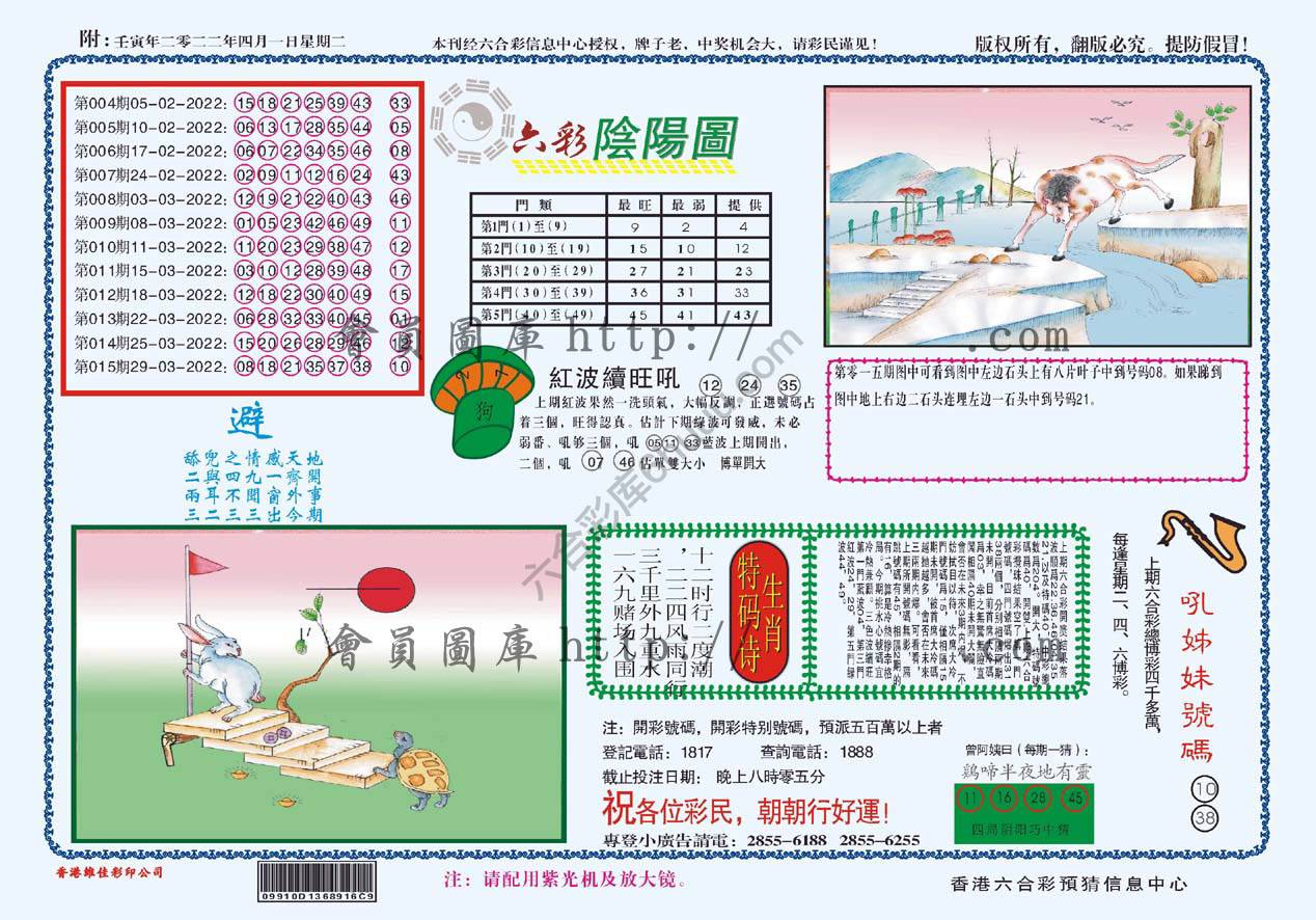 六彩阴阳图