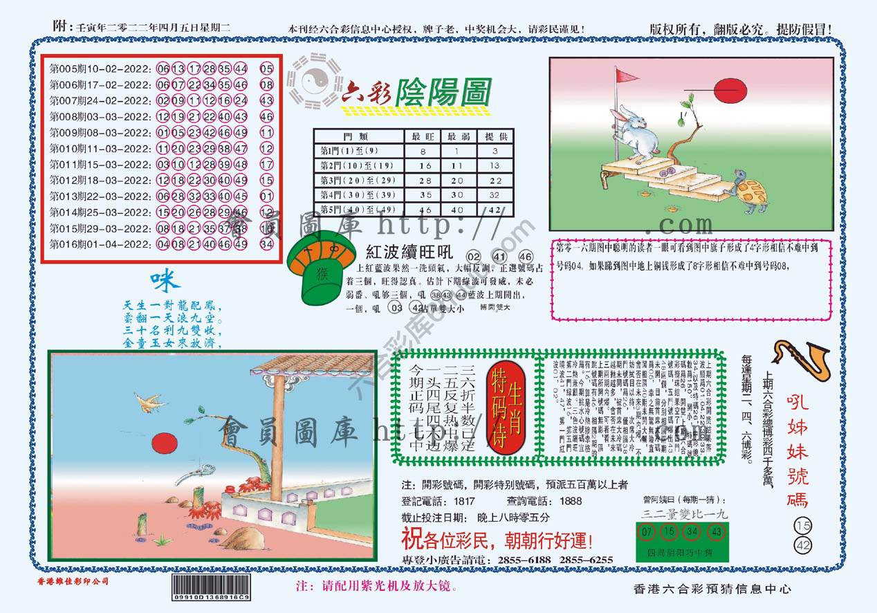 六彩阴阳图
