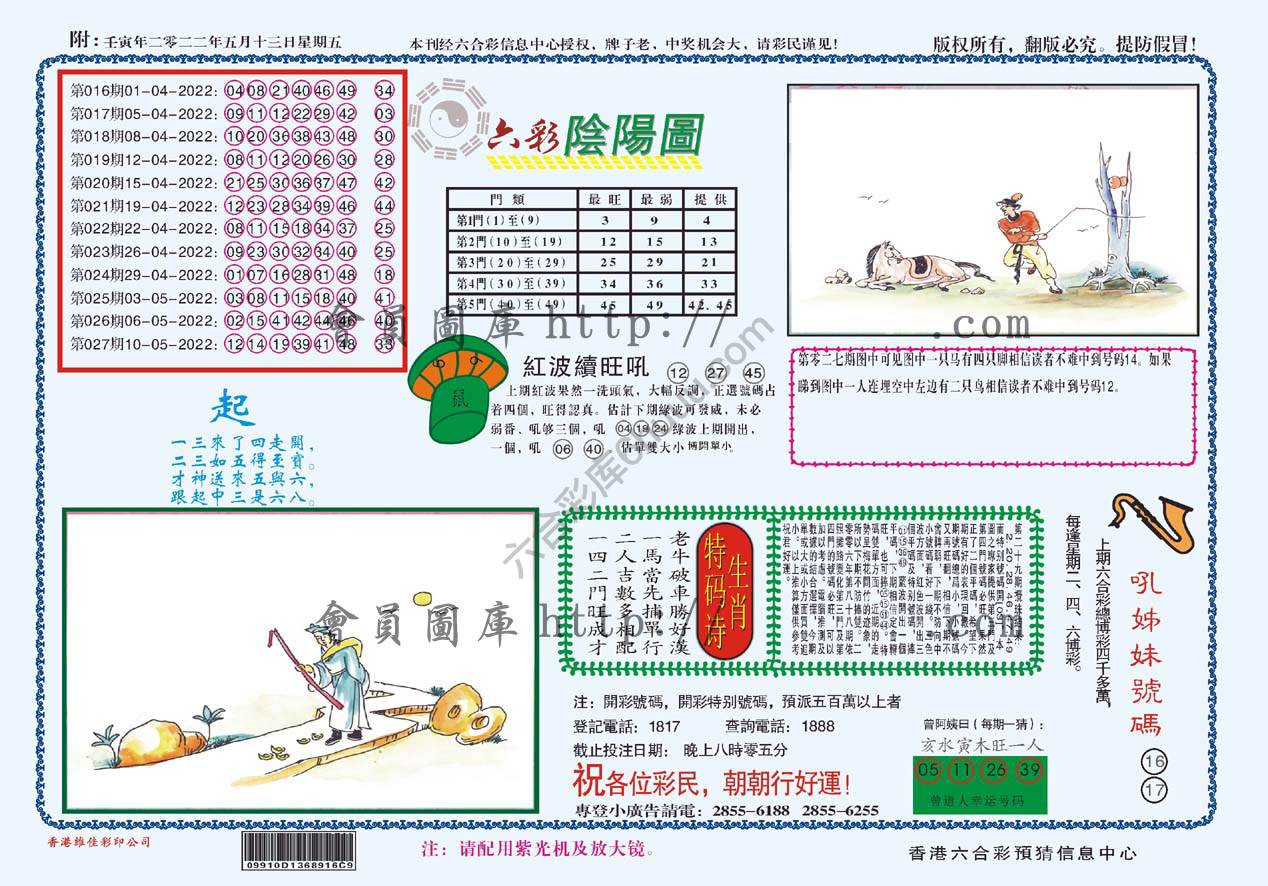 六彩阴阳图
