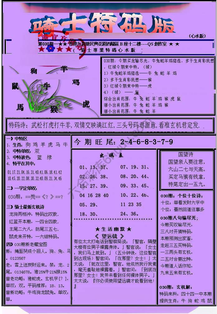 另类骑士特码版