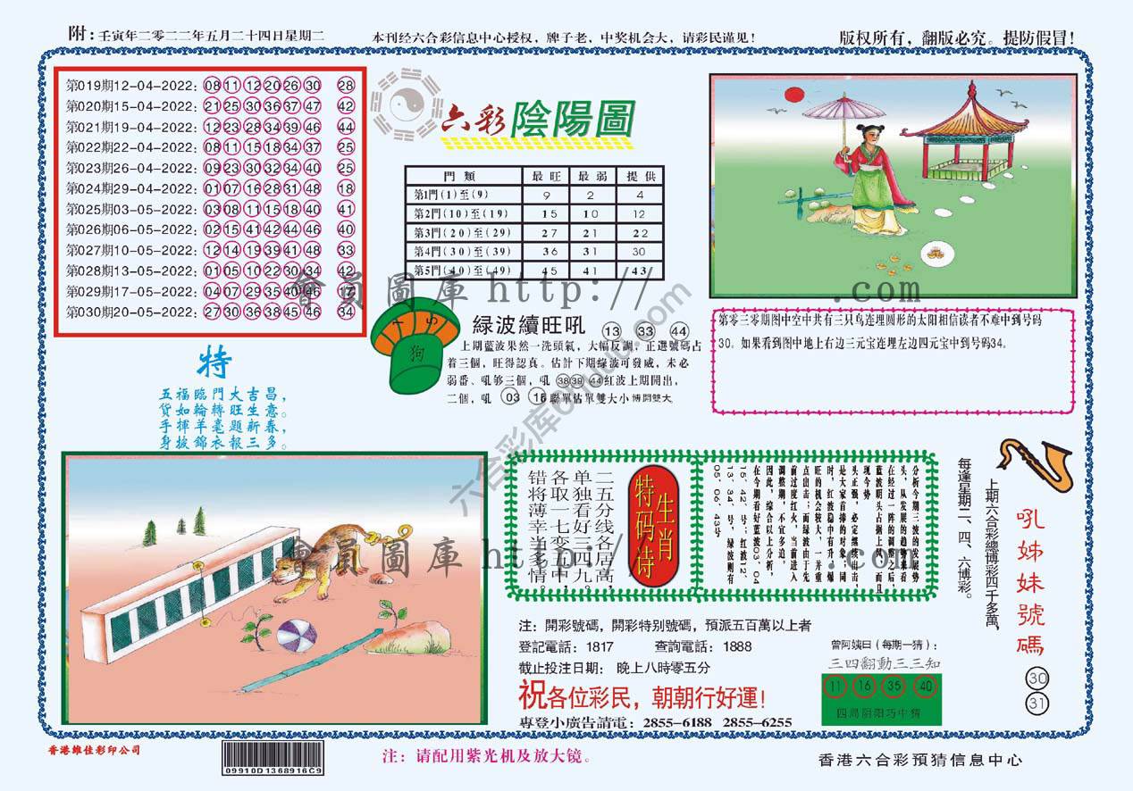 六彩阴阳图