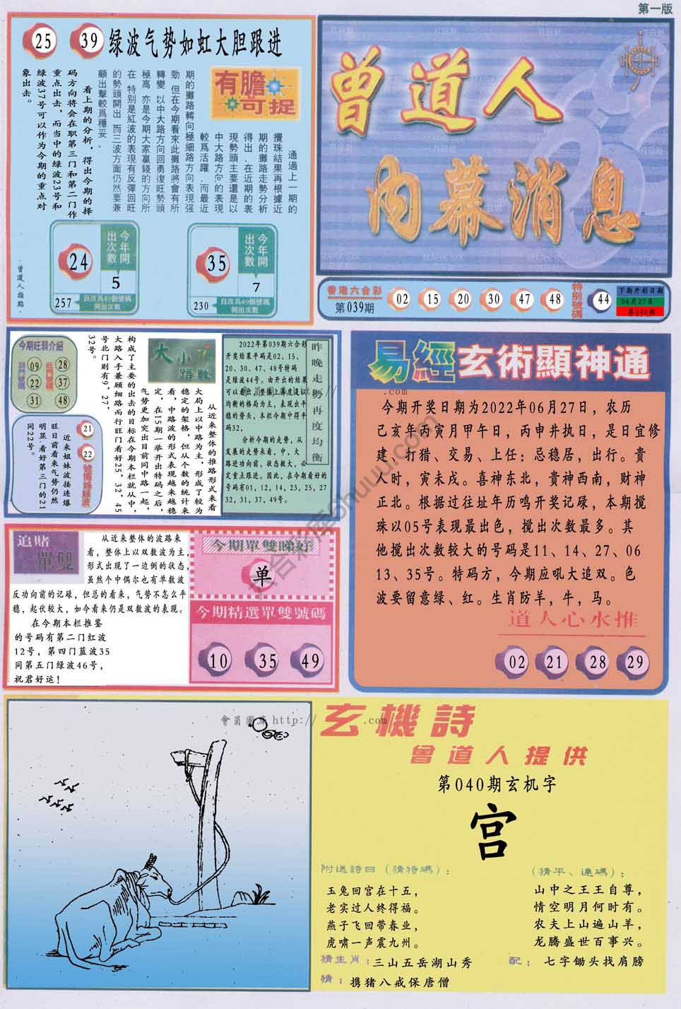 曾道人内幕消息
