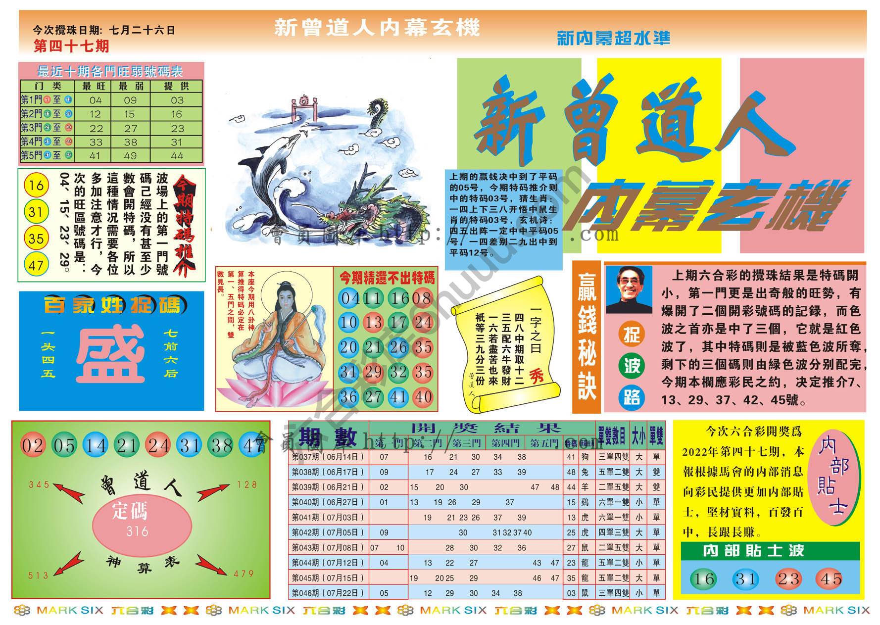 新曾道人内幕玄机