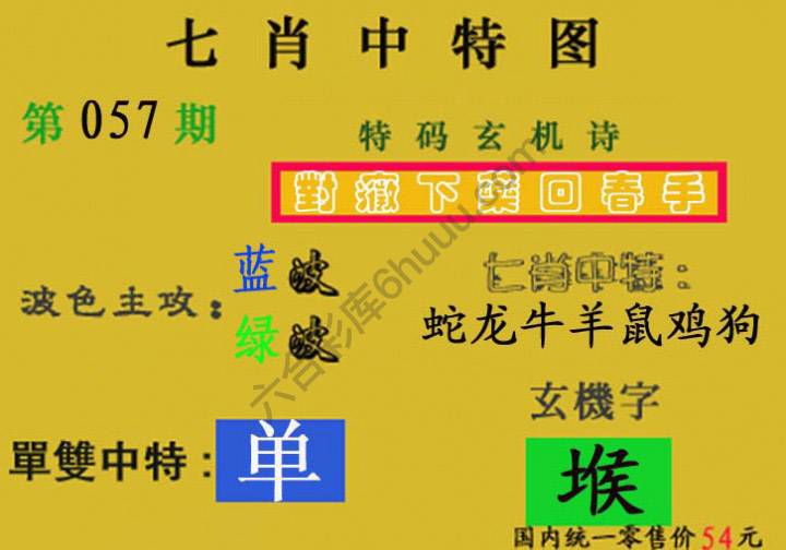 七肖中特图