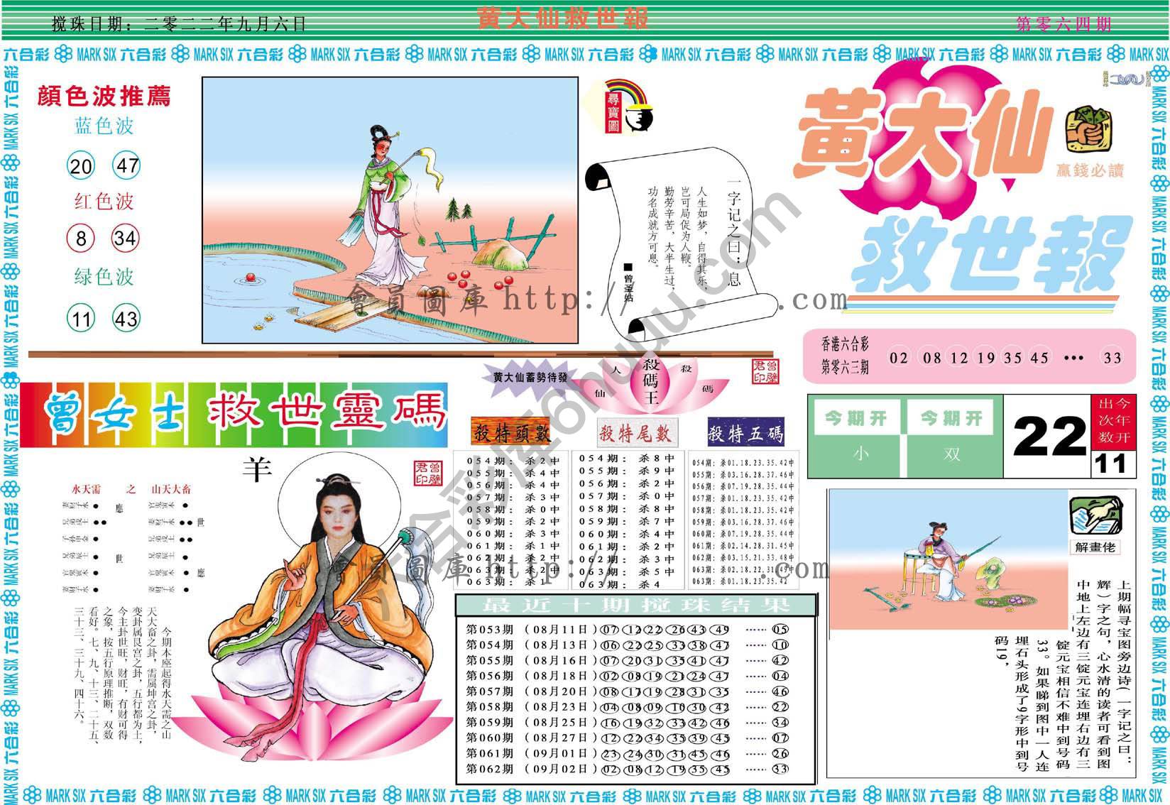 黄大仙救世报