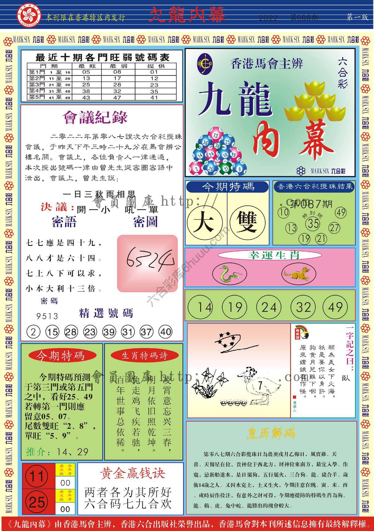 九龙内幕