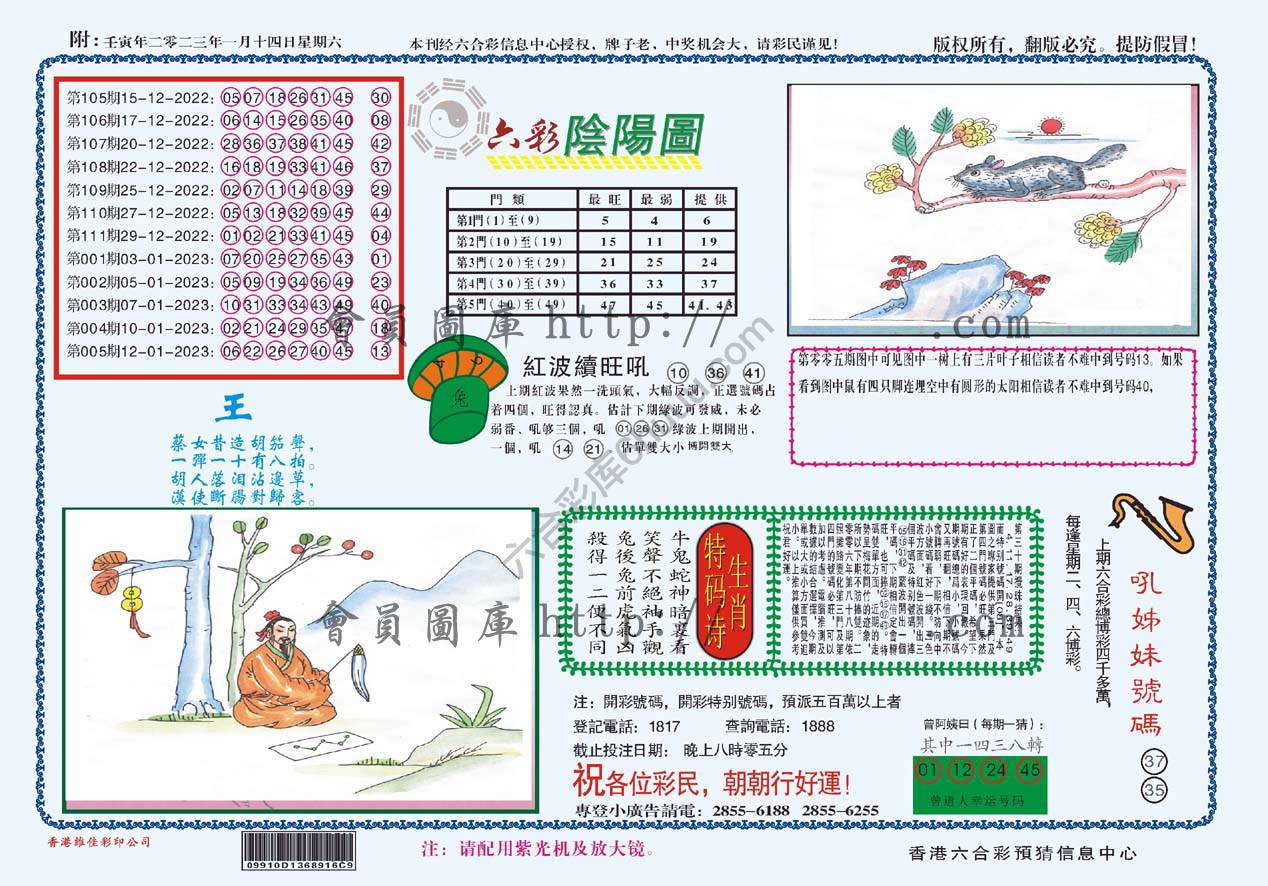 六彩阴阳图