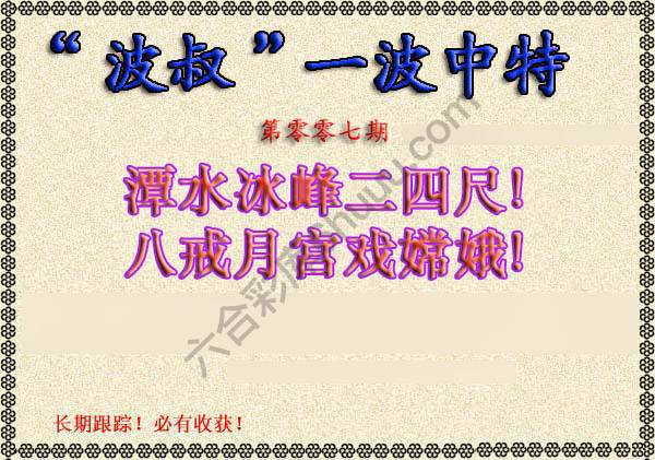 波叔一波中特