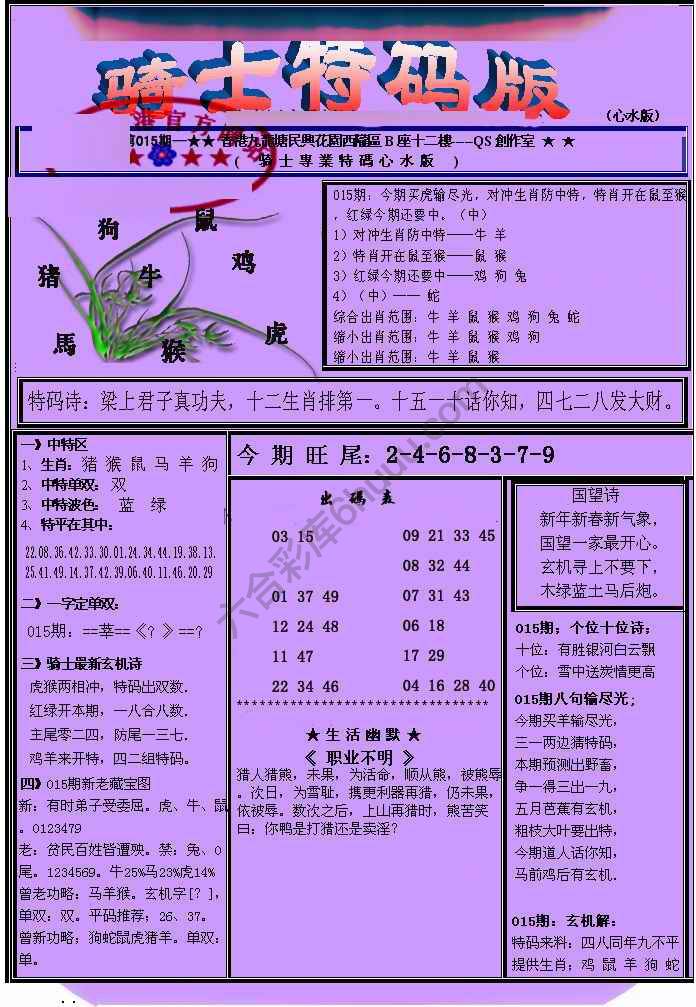 另类骑士特码版