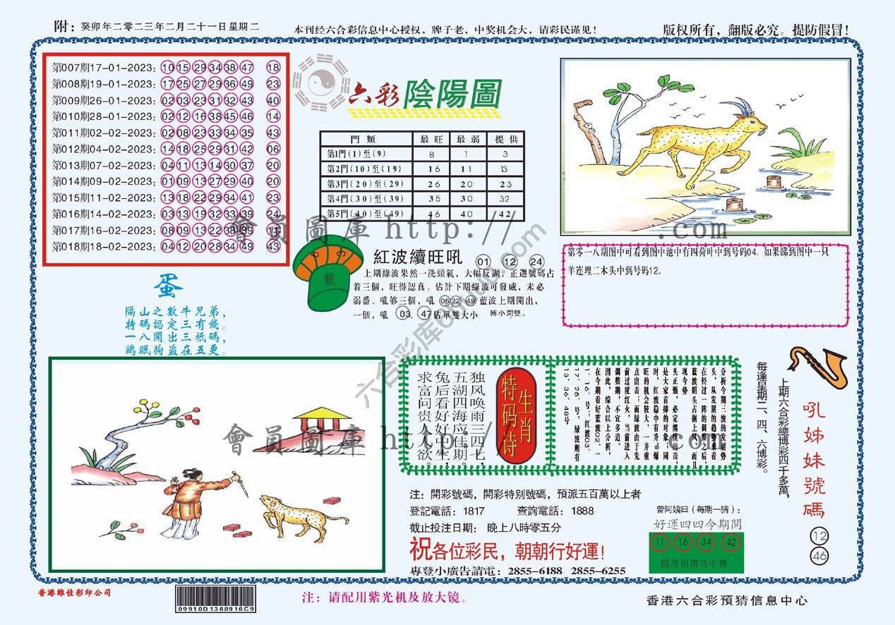 六彩阴阳图