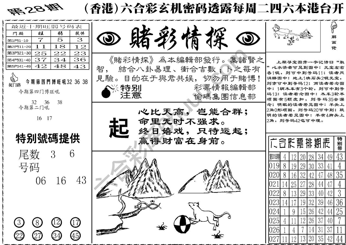 赌彩情探