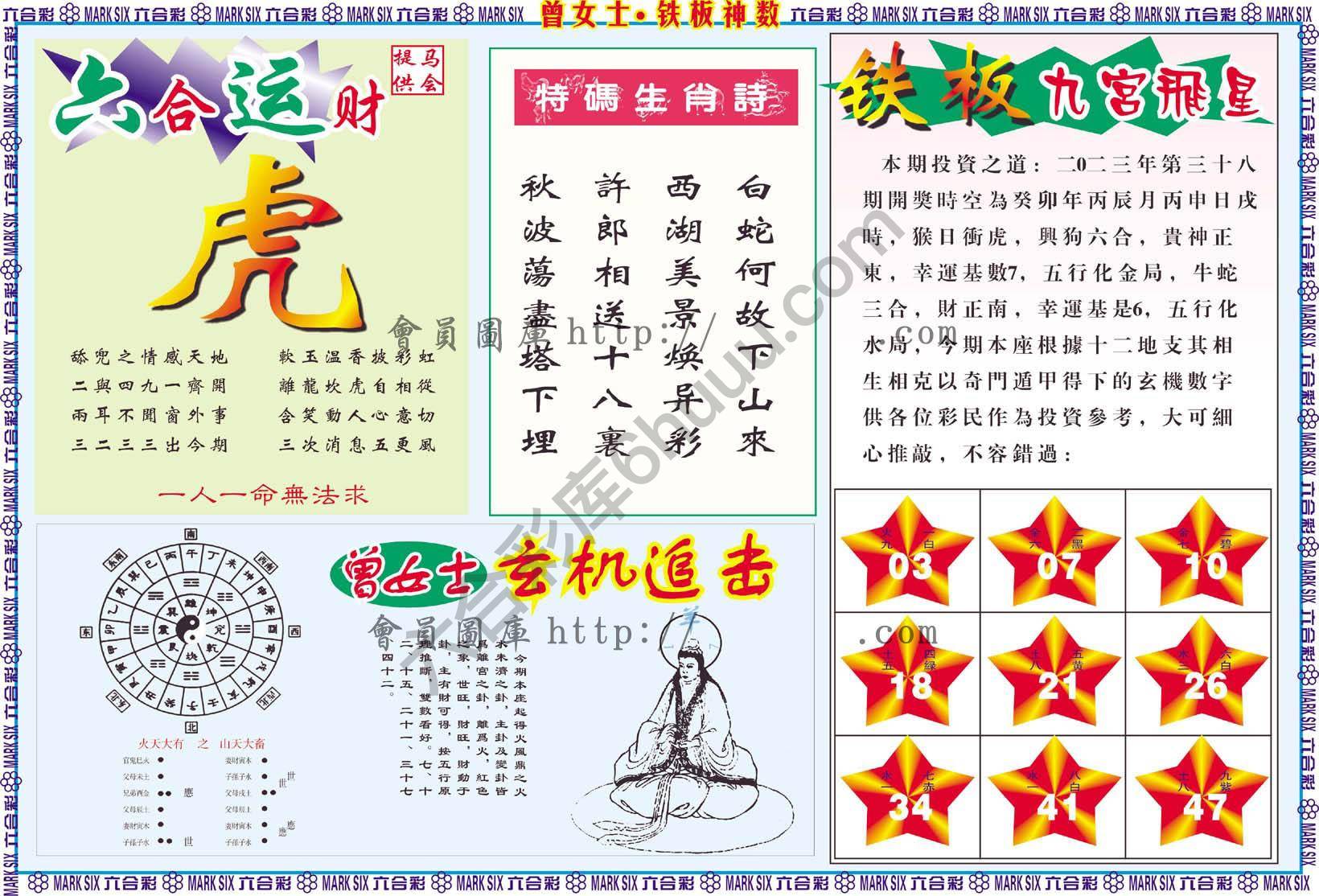 曾女士铁板神数