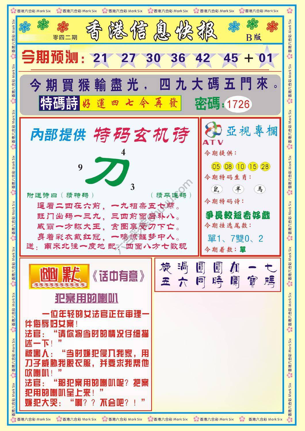 香港信息快报