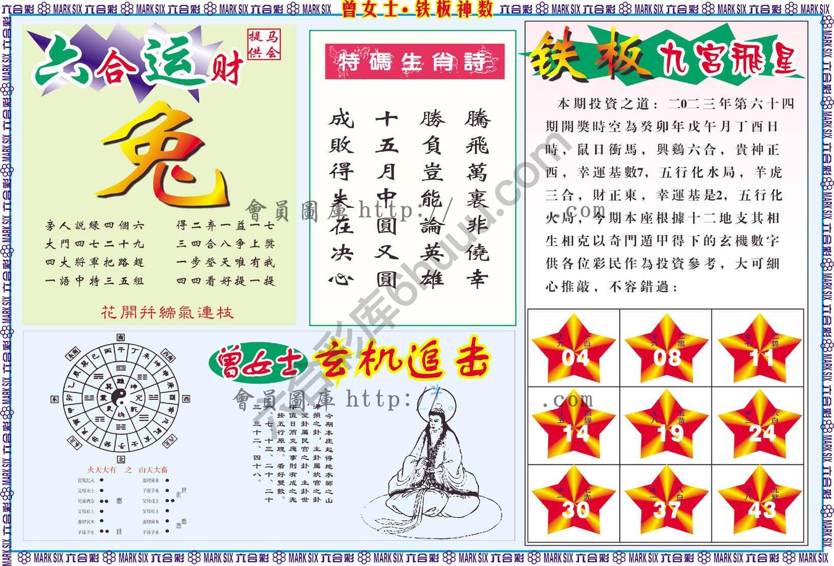 曾女士铁板神数