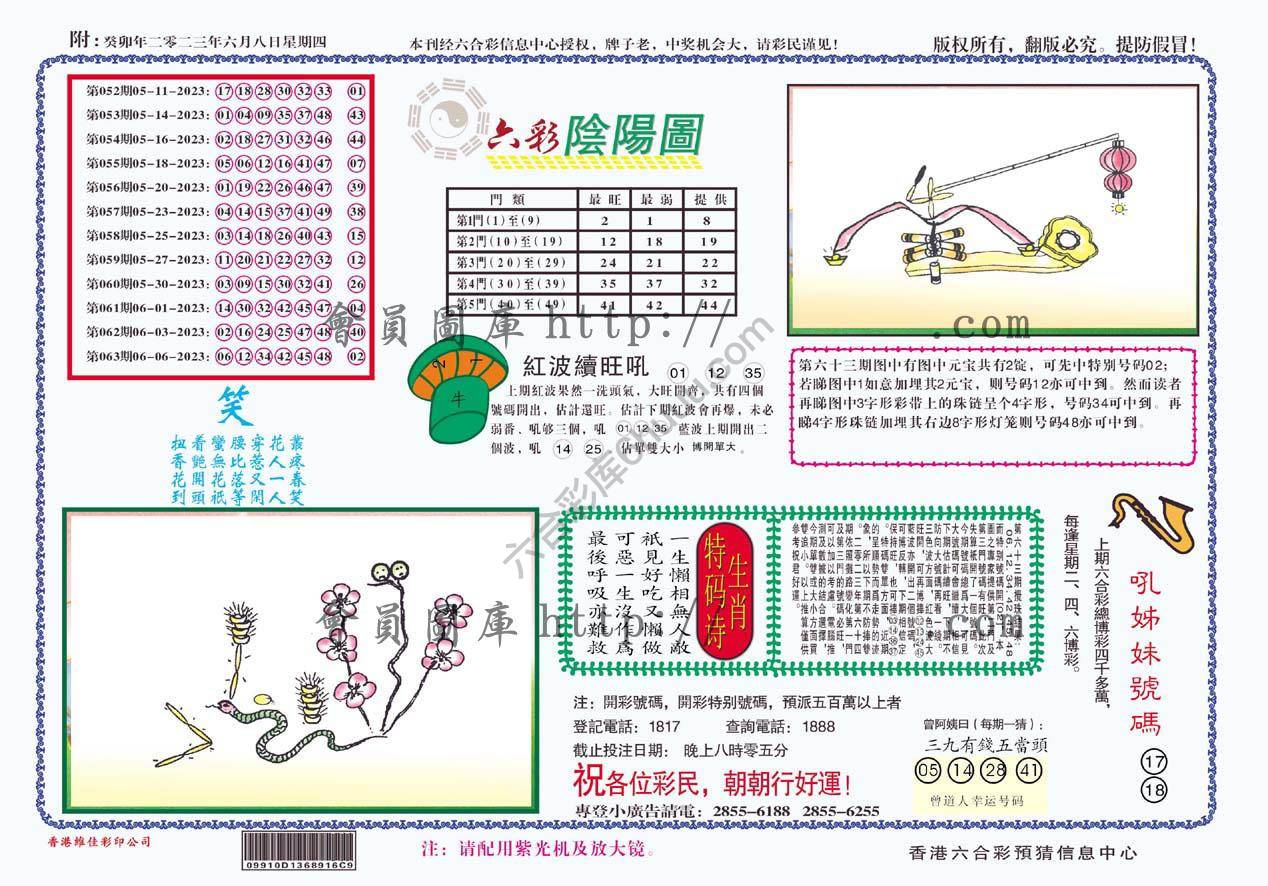 六彩阴阳图