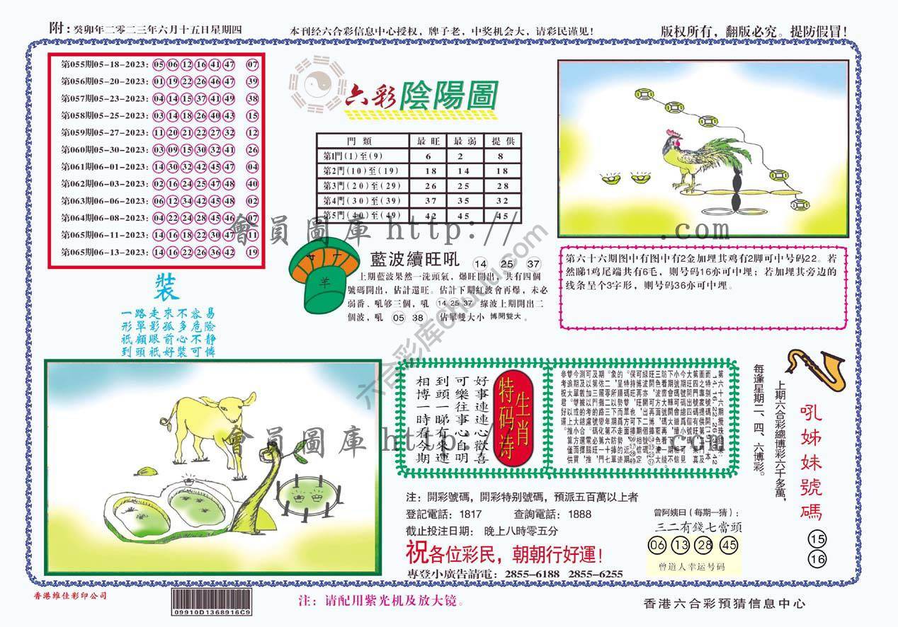 六彩阴阳图
