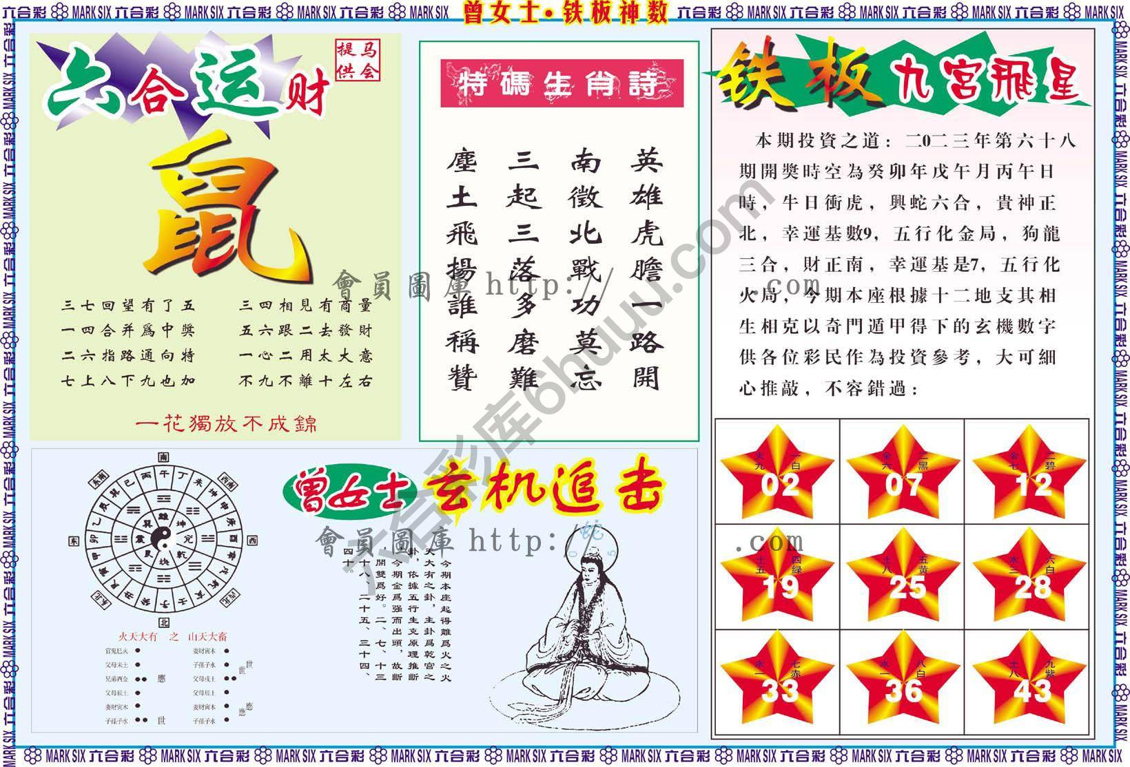 曾女士铁板神数