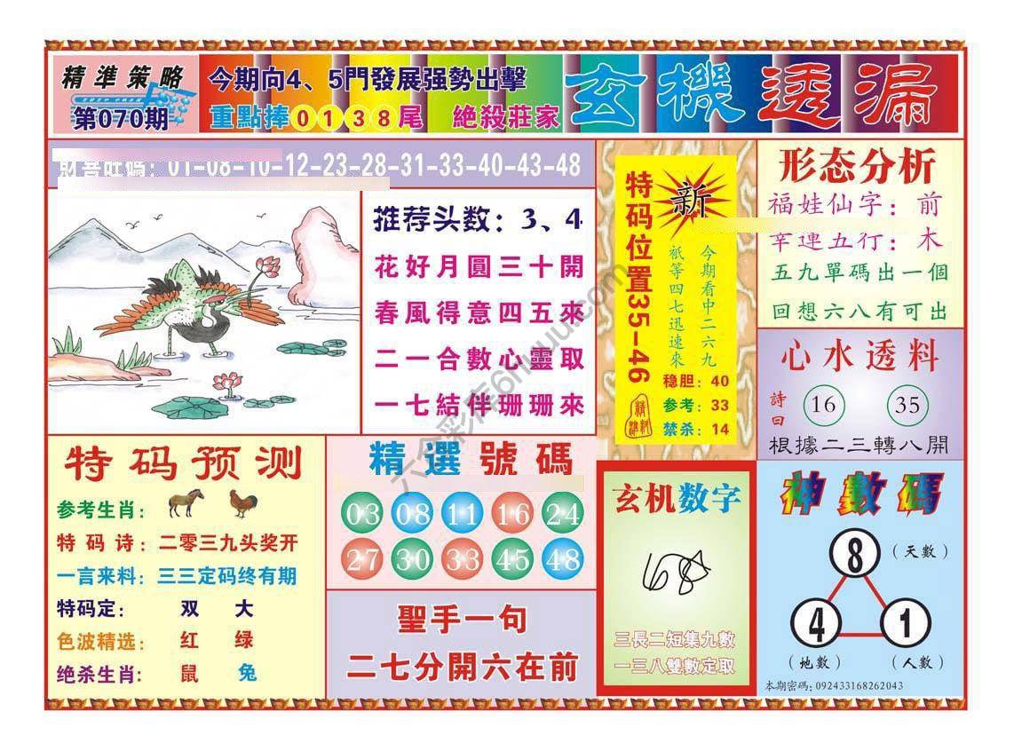 玄机透漏