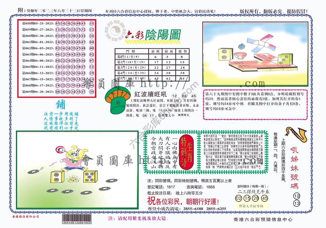 六彩阴阳图