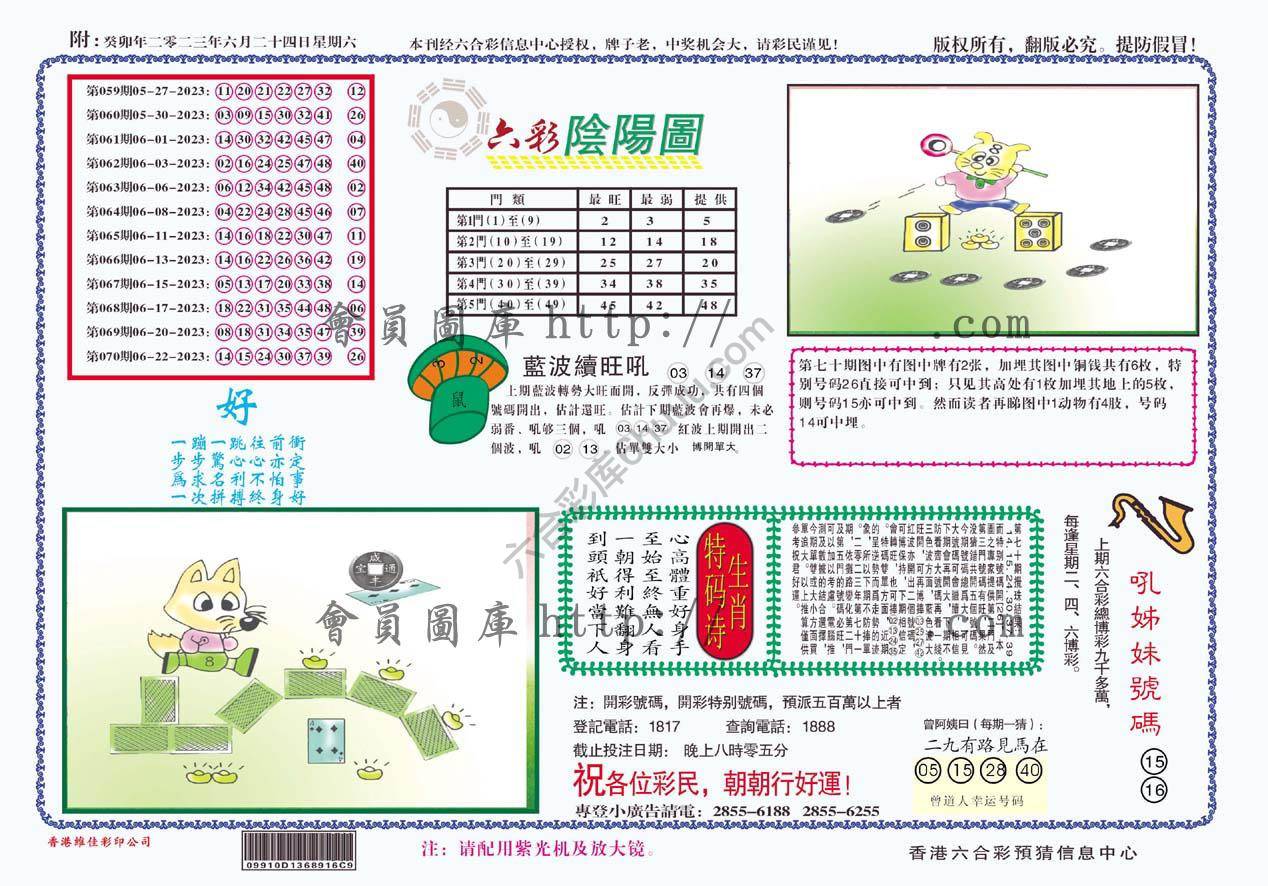 六彩阴阳图