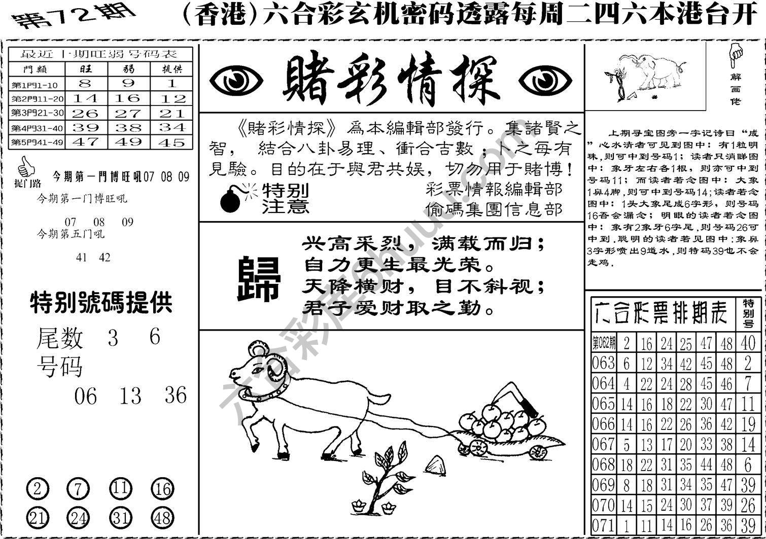 赌彩情探