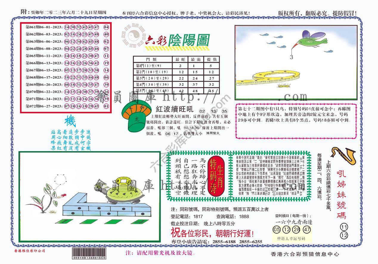 六彩阴阳图