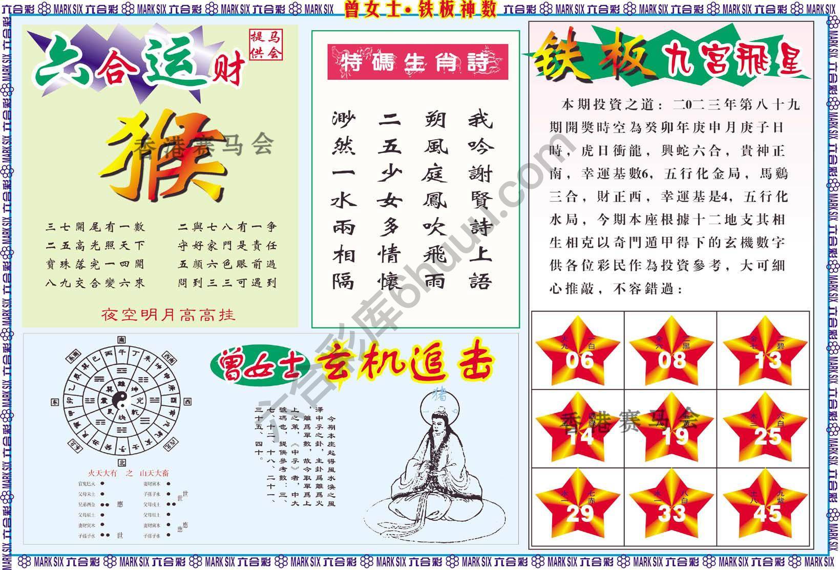 曾女士铁板神数