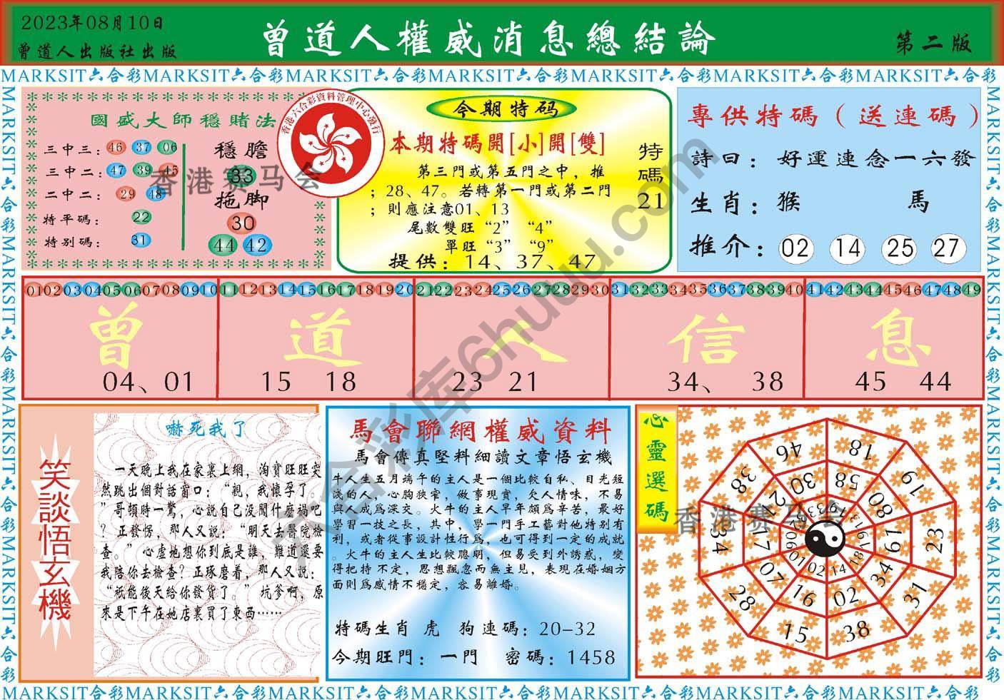 曾道人权威消息