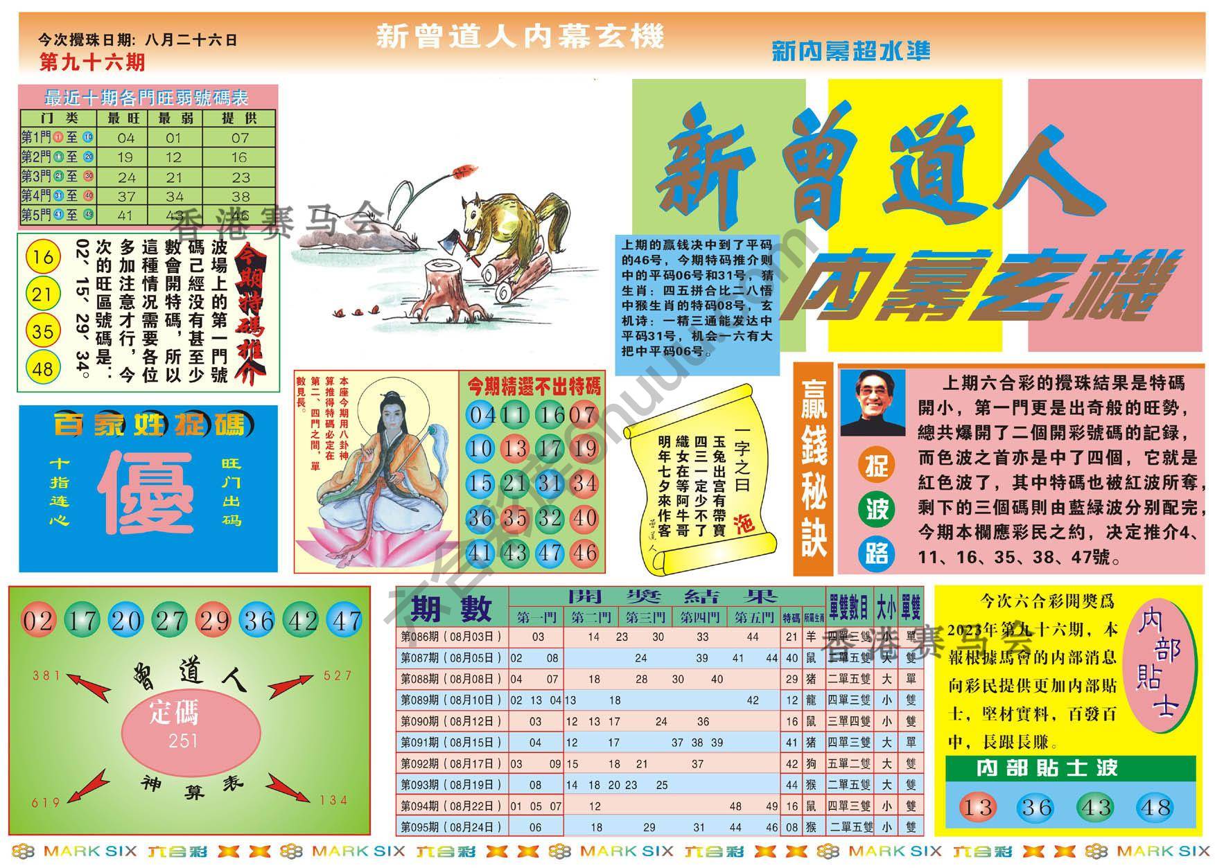 新曾道人内幕玄机