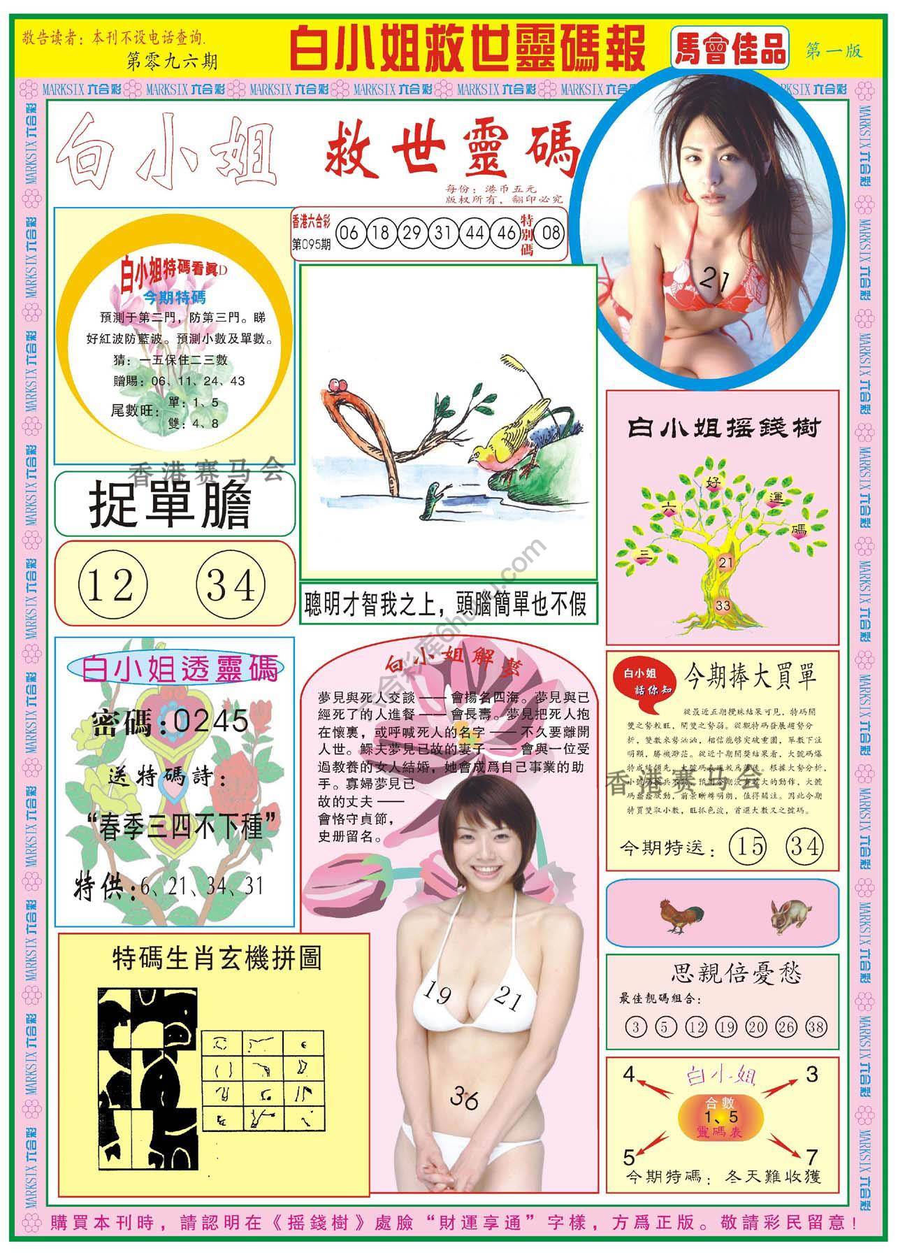 白小姐救世灵码报