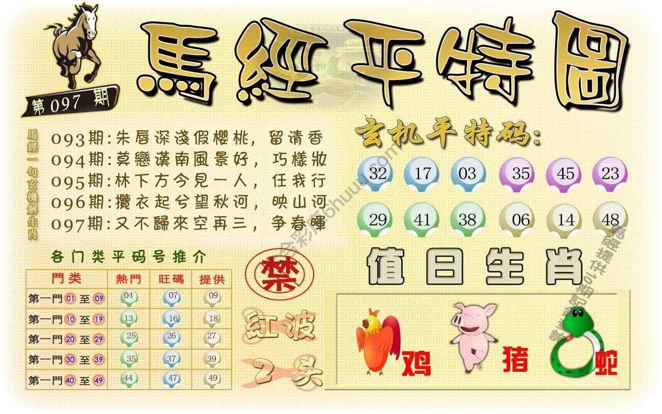 马经平特图