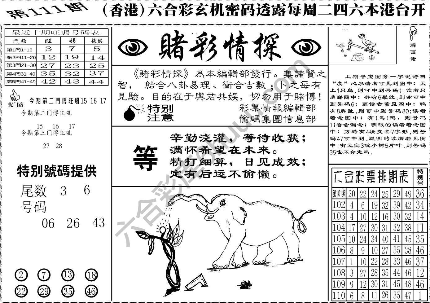 赌彩情探