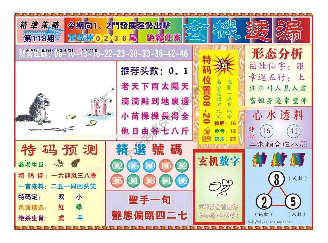 玄机透漏