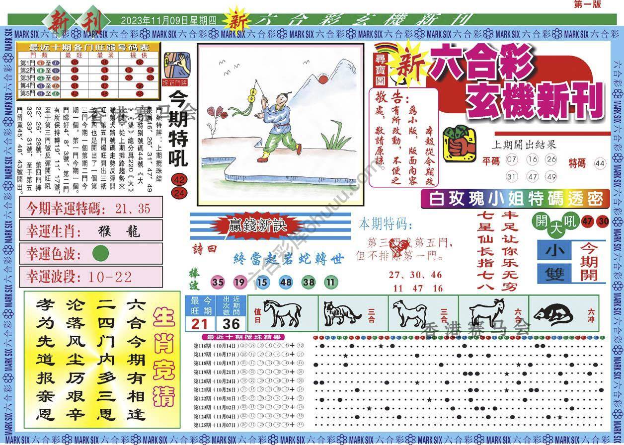 六合彩玄机新刊