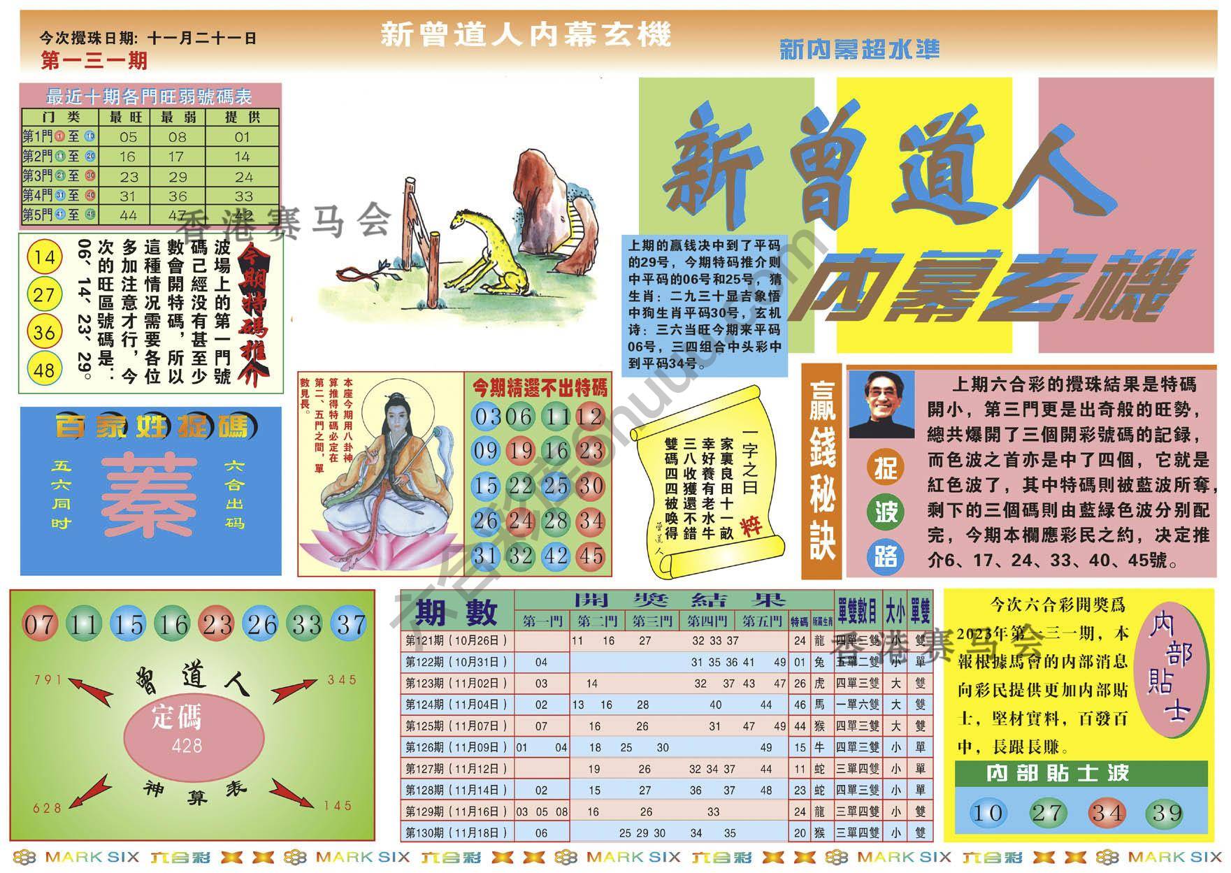 新曾道人内幕玄机