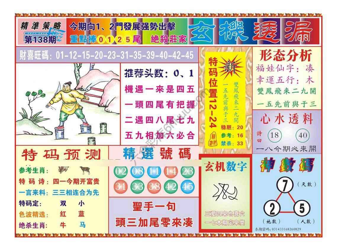 玄机透漏