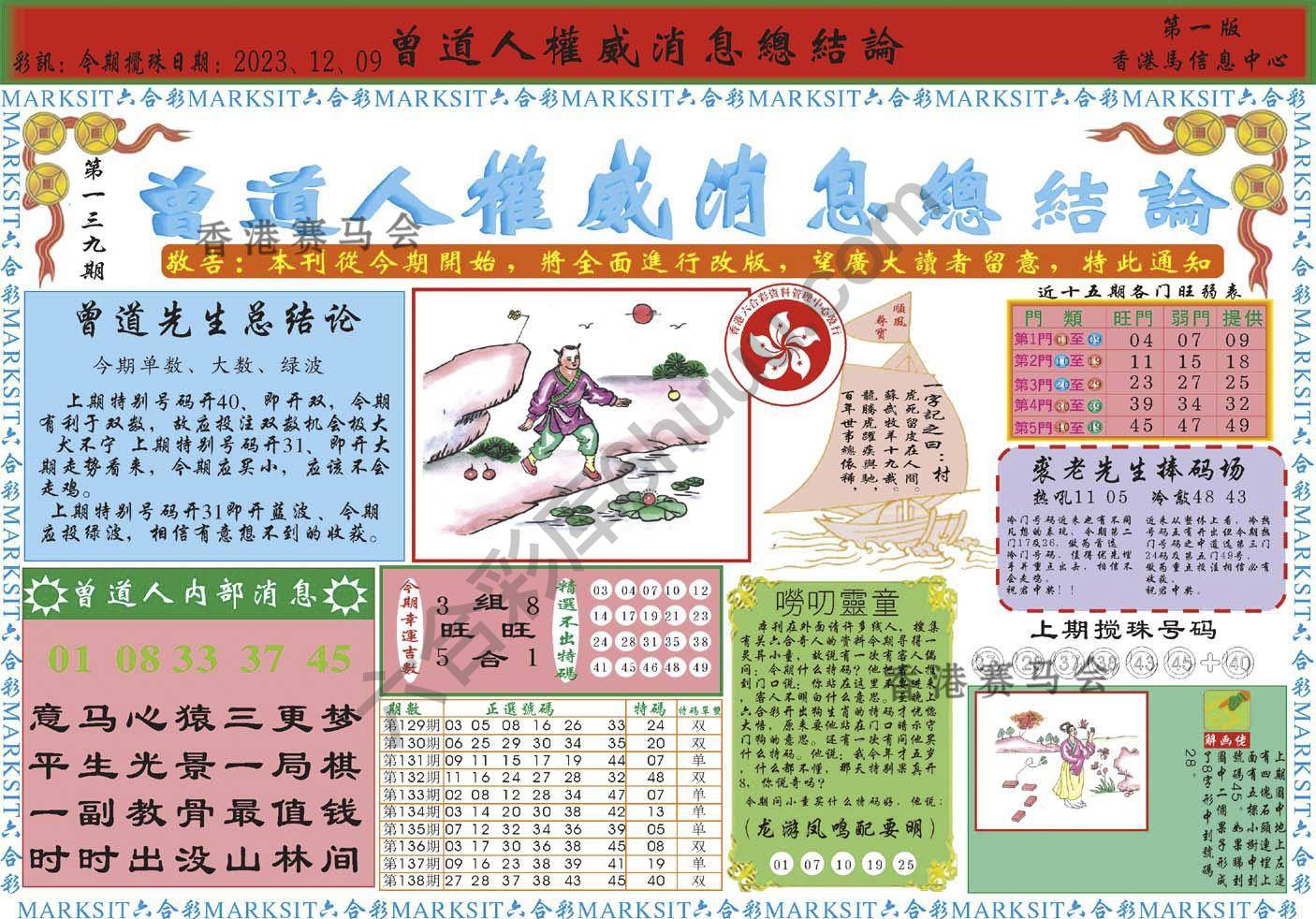 曾道人权威消息