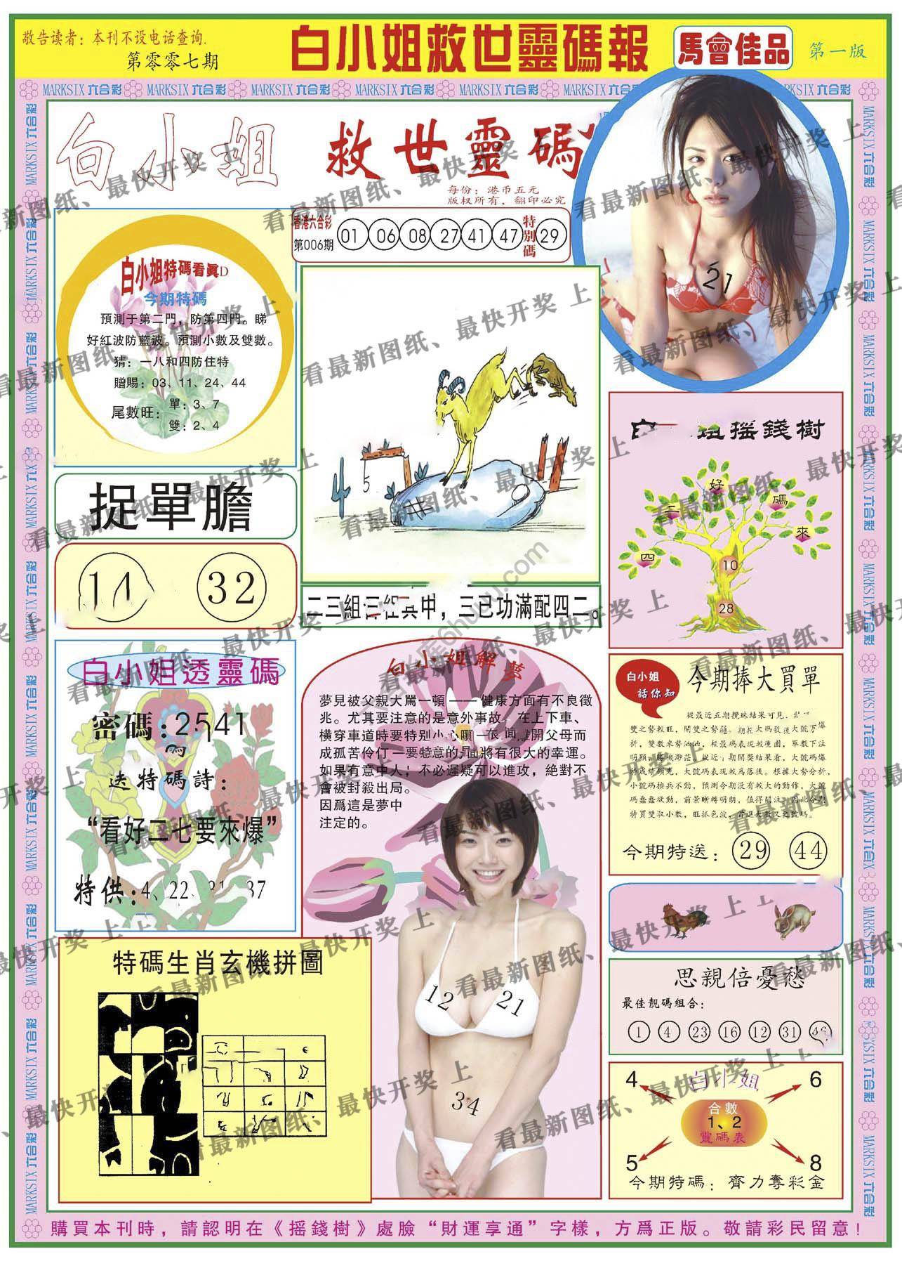 白小姐救世灵码报