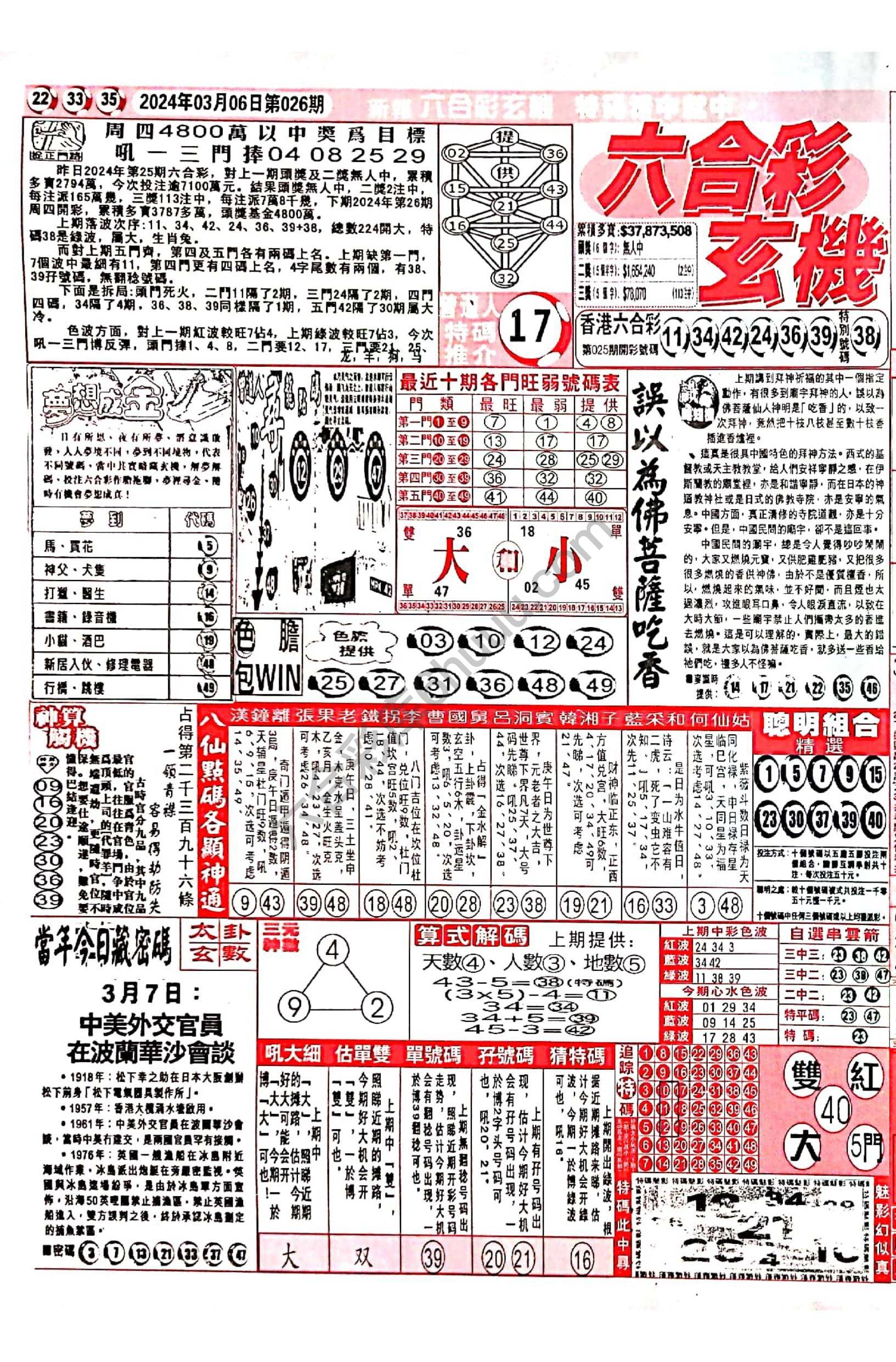 六合彩玄机