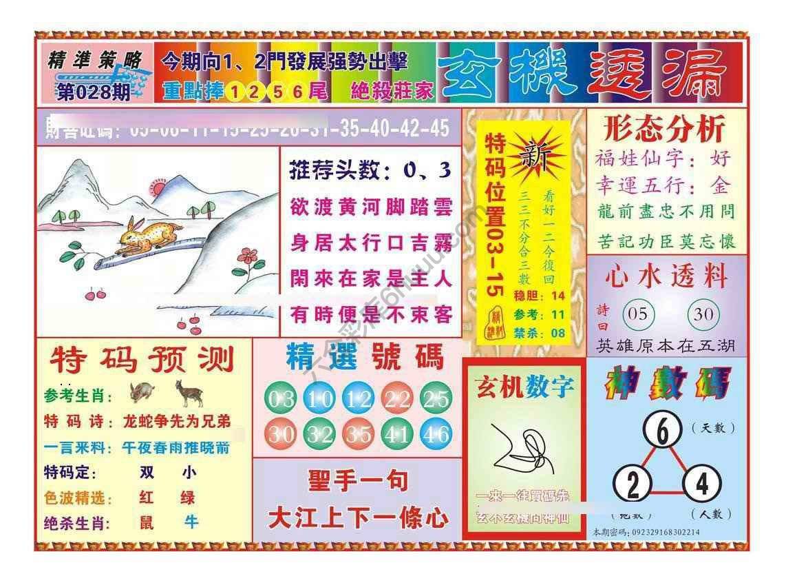玄机透漏