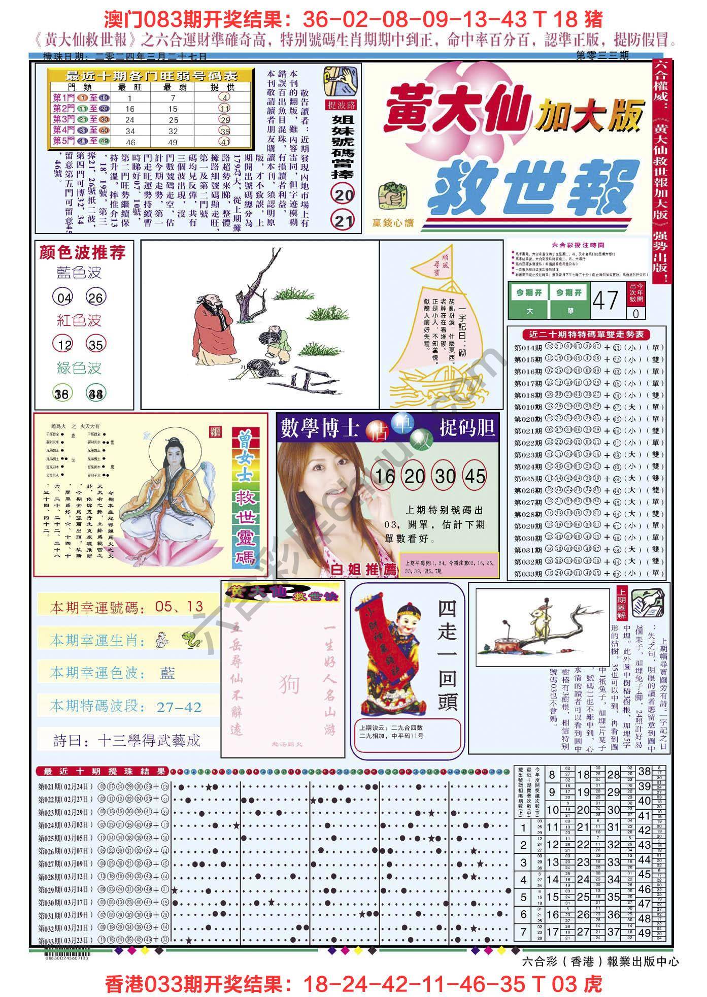 黄大仙救世报（加大版）