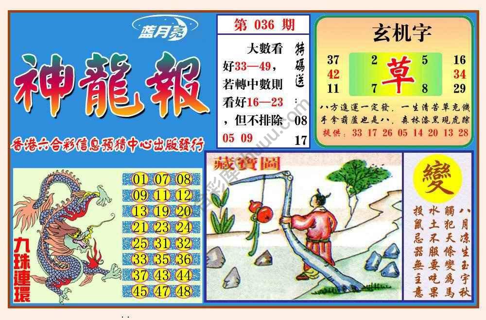 蓝月亮神龙报