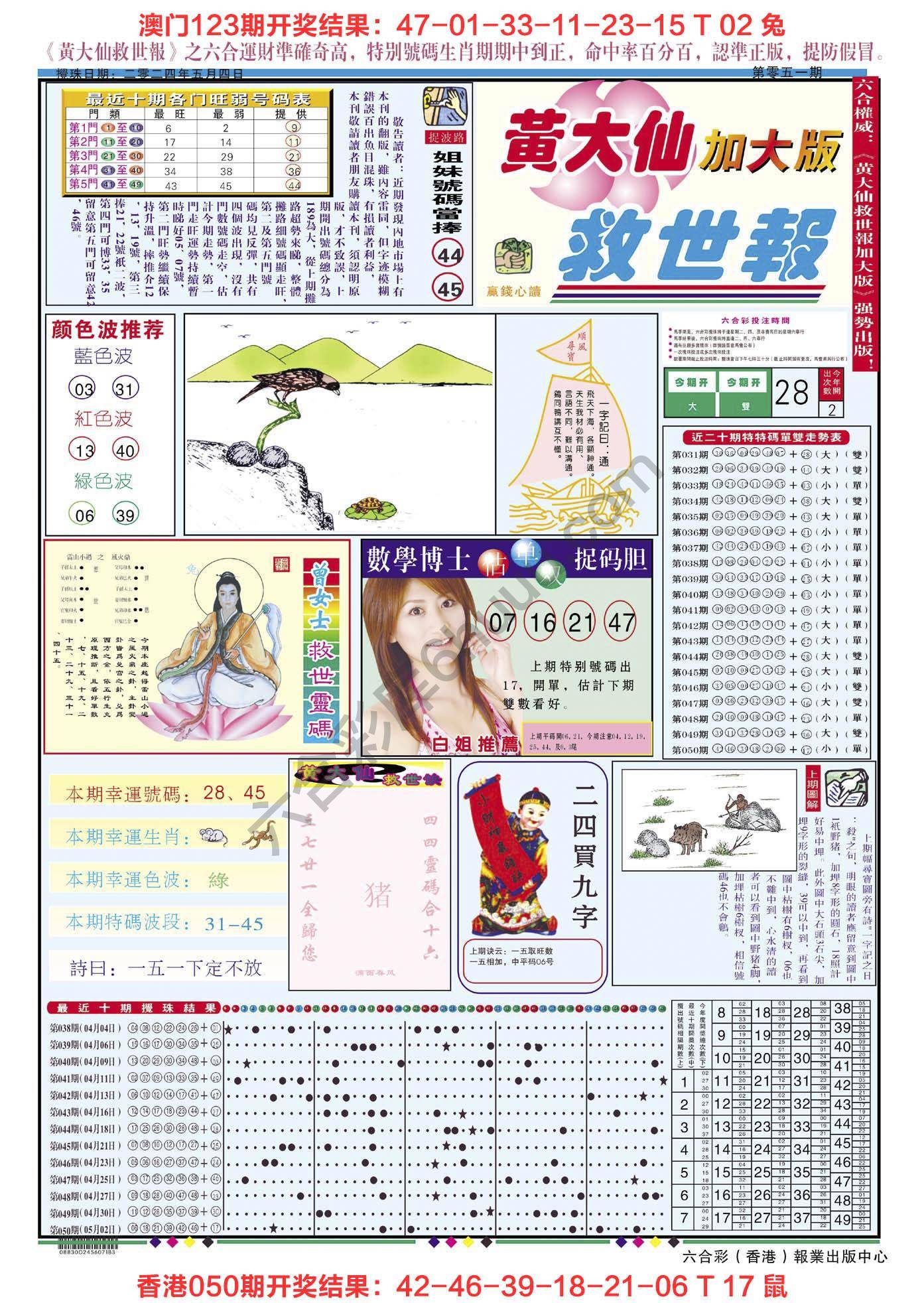 黄大仙救世报（加大版）