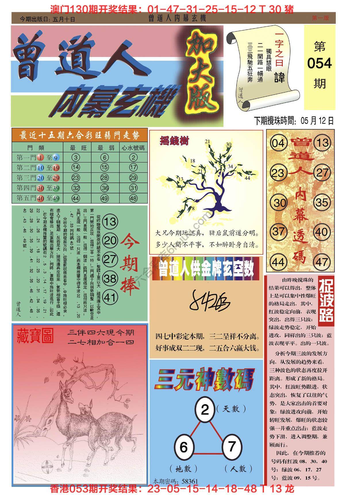 曾道人内幕玄机（加大版）