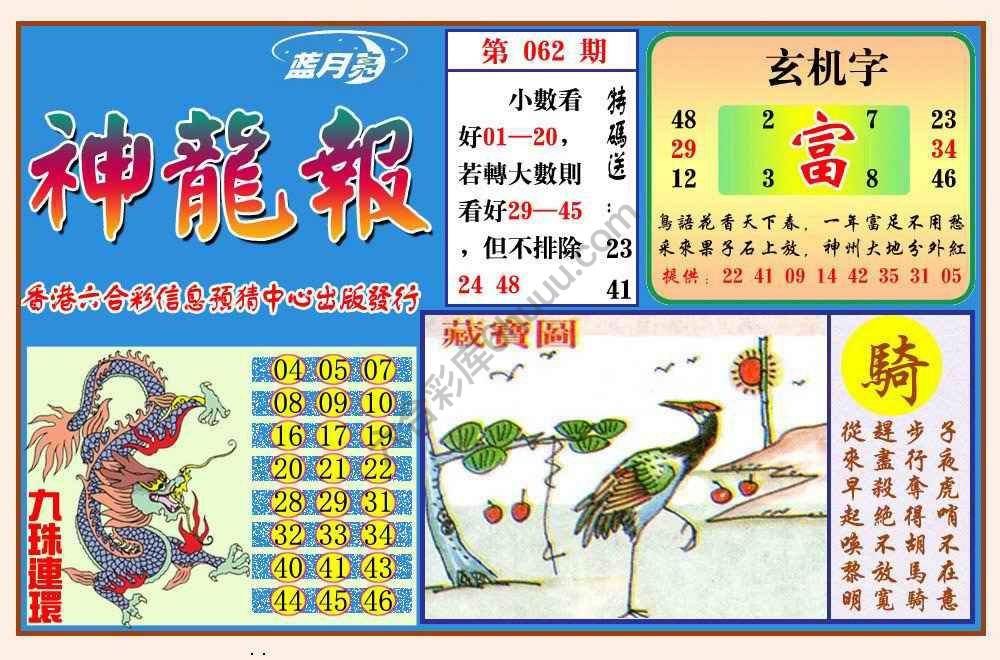 蓝月亮神龙报