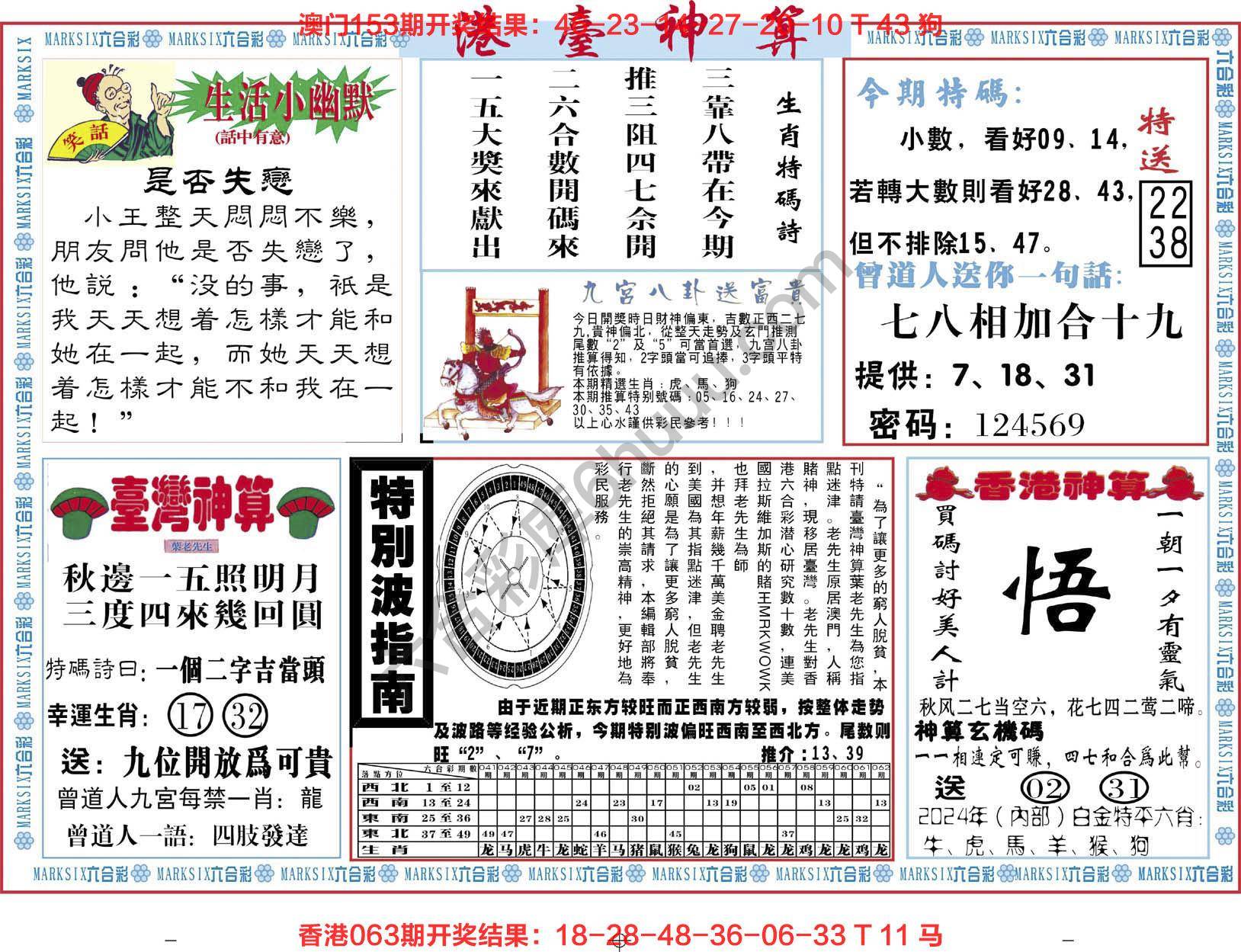 港台神算