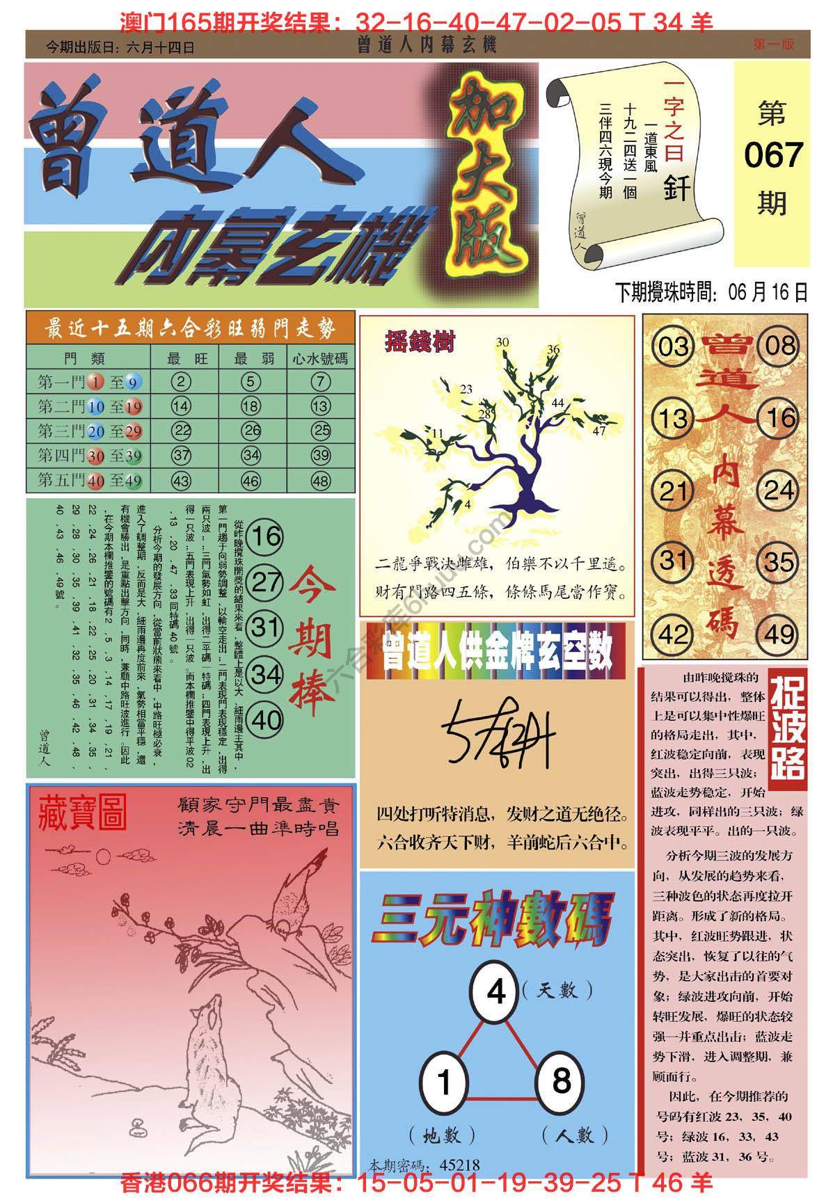 曾道人内幕玄机（加大版）