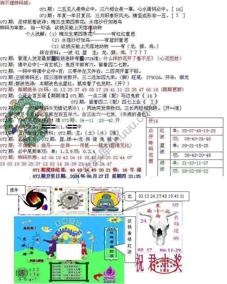 青龙五鬼报