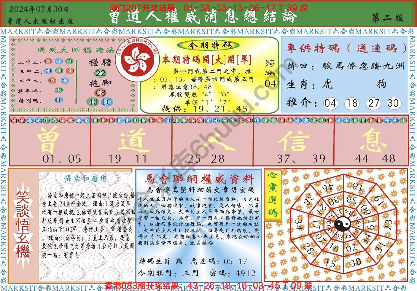 曾道人权威消息