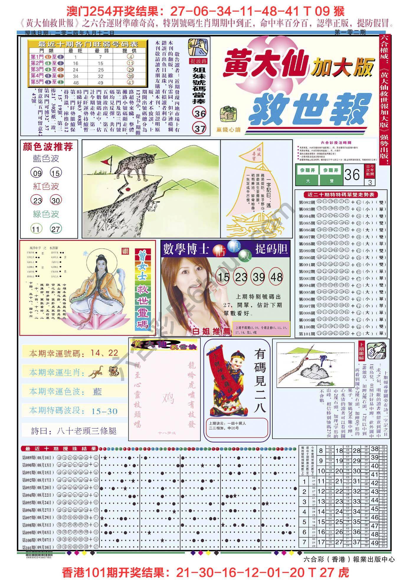 黄大仙救世报（加大版）
